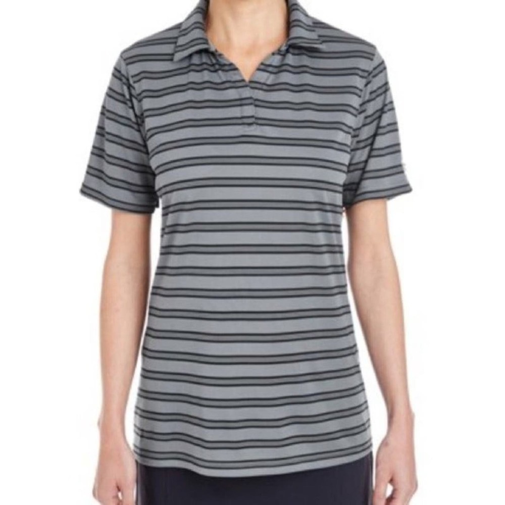UA Polo Gray golf tennis Black stripes c